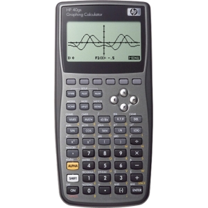 F2225AA HP 40gs Graphing Calculator 600 Functions 7 Line(s) 33 Character(s) LCD Battery Powered29.5-inch x 4.7-inch Black (Refurbished)