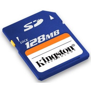 SD/128 Kingston 128MB SD Flash Memory Card