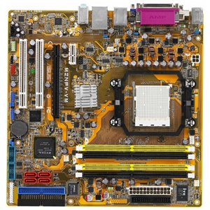 90-MIB065-G0UAYZ ASUS Socket AM2 Nvidia GeForce 6150 + nForce 430 Chipset AMD Athlon 64 X2/ Athlon 64 FX/ Athlon/ AMD Sempron Processors Support DDR2 4x DIMM 4x SATA 3.0Gb/s Micro-ATX Motherboard (Refurbished)