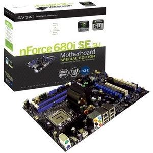 122-CK-NF63-TR EVGA Socket LGA 775 Nvidia nForce 680i SLI Chipset Core 2 Quad/ Core 2 Extreme/ Core 2 Duo Processors Support DDR2 4x DIMM 6x SATA 3.0Gb/s ATX Motherboard (Refurbished)
