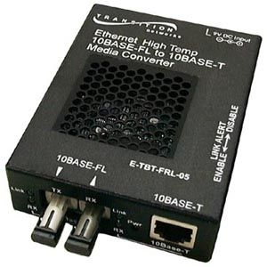 E-TBT-FRL-05(HT)-NA Transition Networks 10bt Rj45 To 10bfl Mmf St 2km High Temp Sa Converter