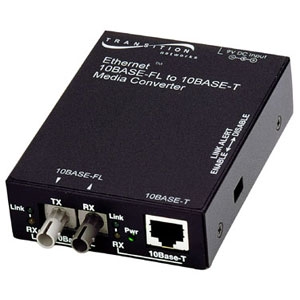 E-TBT-FRL-05(SM)-NA Transition Networks Eth 10bt Rj45 To 10bfl 1300nm Smf St Sa Media Converter 20km