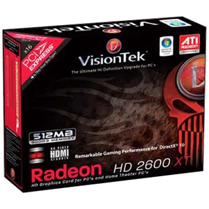 900183 VisionTEK 512MB Radeon HD 2600 XT GDDR3 PCI Express Graphics Card