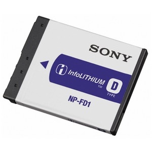NPFD1 Sony InfoLITHIUM D-Type NP-FD1 Digital Camera Battery Lithium Ion (Li-Ion) 4.2V DC (Refurbished)