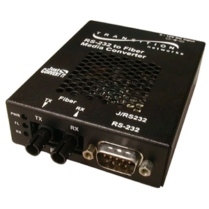 J/RS232-TF-01(SC)-EU Transition DB-9 Male 1300 NM Multi-Mode (SC) 2 Kilometer/1.2 Miles for RS232 Just Convert-IT Stand-Alone Media Converter