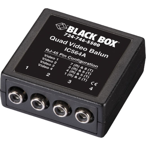 IC564A Black Box Quad Video Balun
