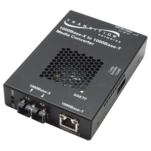 SGETF1040-110-UK Transition 1000Base-T to 1000Base-X 1000Base-T to SFP Slot Media Converter