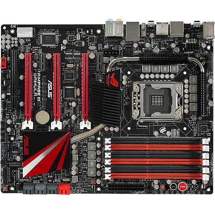 Rampage III Formula ASUS Socket LGA 1366 Intel X58 + ICH10R Chipset Intel Core i7 Processors Support DDR3 6x DIMM 6x SATA 3.0Gb/s ATX Motherboard (Refurbished)