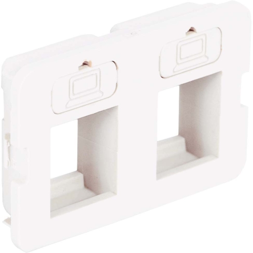 IC108BF2WH ICC 2-Ports Flat Bezel (White)