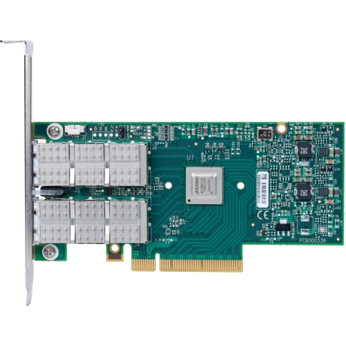 MCX354A-QCAT Mellanox ConnectX-3 Dual-Ports QSFP 40Gbps PCI Express 3.0 x8 QDR InfiniBand VPI Network Adapter