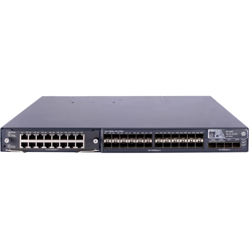 JC103AC HP 5800-24G-SFP Switch with 1 Interface Slot Manageable 29 x Expansion Slots 24 x SFP Slots 4 x SFP+ Slots 3 Layer Supported 1U High Rack-moun (Refurbished)