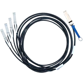 MC2609130-003 Mellanox 3M 40Gbe to 4X10Gbe QSFP to 4SFP Passive Hybrid Passive Copper Cable