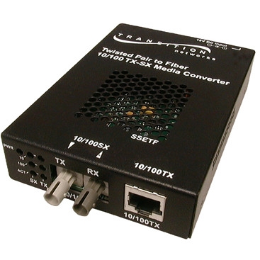 SSETF1013-205-EU Transition Networks 10/100Base-TX 10/100Base-SX multi mode Sc-Eu Media Converter