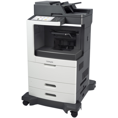 24TT308 Lexmark MX810dfe (1200 x 1200) dpi 55ppm (Mono) 33.6Kbps Fax Modem 550-Sheets USB 2.0 Gigabit Ethernet Multifunction Monochrome Laser Printer (Refurbished)