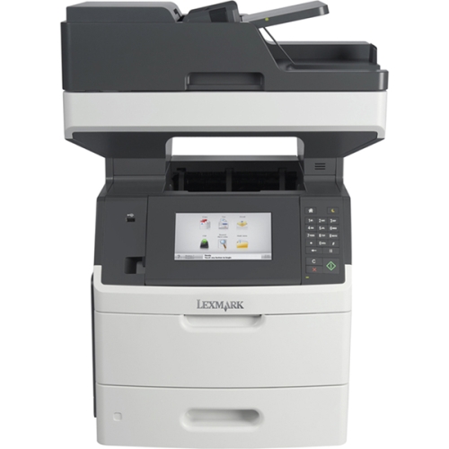 24TT344 Lexmark MX710de (1200 x 1200) dpi 63ppm (Mono) 33.6Kbps Fax Modem 650-Sheets USB 2.0 Gigabit Ethernet Multifunction Monochrome Laser Printer (Refurbished)