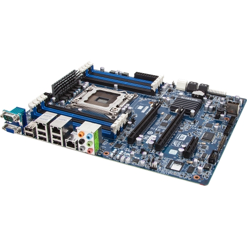GA-6PXSV3 Gigabyte Socket LGA 2011 Intel C604 Chipset Xeon E5-2600 v2/ E5-1600 v2/ E5-2600/ E5-1600 Processors Support 8x DIMM 2x SATA 6.0Gb/s ATX Server Motherboard (Refurbished)