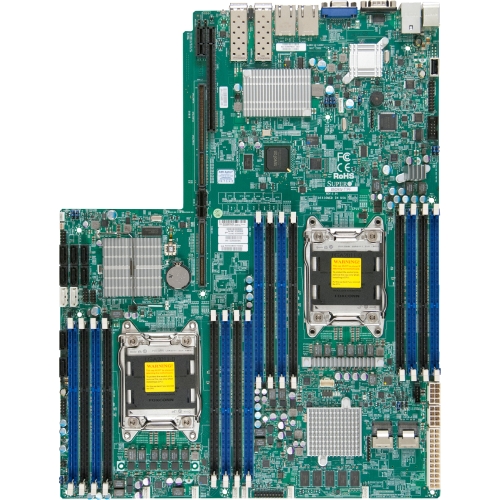 MBD-X9DRW-ITPF-B SuperMicro X9DRW-ITPF Dual Socket LGA 2011 Intel C602 Chipset Intel Xeon E5-2600/2600 v2 Processors Support DDR3 16x DIMM 8x SATA2 3.0Gb/s Proprietary WIO Server Motherboard (Refurbished)