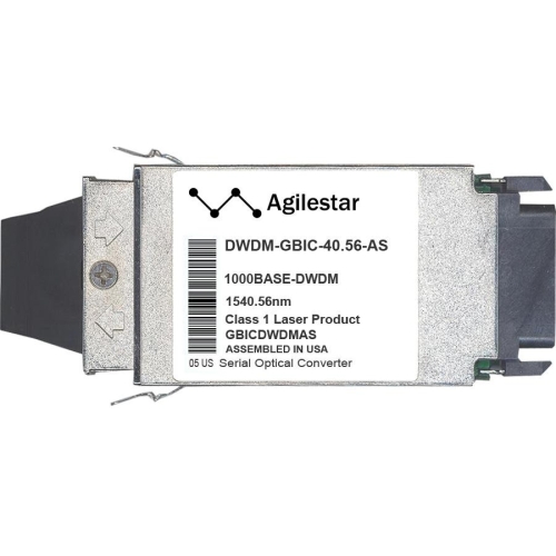 DWDM-GBIC-40.56-AS Agilestar 1.25Gbps 1000Base-DWDM Single-mode Fiber 80km 1540.56nm Duplex SC Connector GBIC Transceiver Module