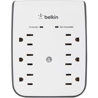 BSV602BG Belkin 6 Outlet Wall Mount Surge Protector With 2.1a Usb Charging 6X Nema 5-15r (Refurbished)