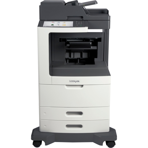 24T0037 Lexmark MX810dfe (1200 x 1200) dpi 55ppm (Mono) 550-Sheets USB 2.0 Gigabit Ethernet Multifunction Monochrome Laser Printer (Refurbished)