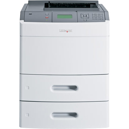 30G2297 Lexmark T652dtn (1200 x 1200) dpi 50ppm (Mono) USB 2.0 Ethernet 10/100Mbps Monochrome Laser Printer (Refurbished)