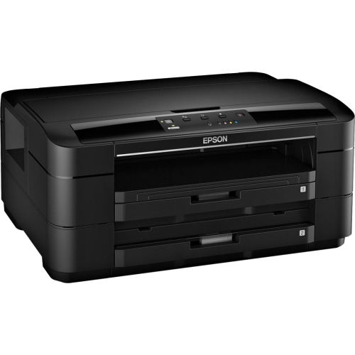 C11CB59201-N Epson WorkForce WF-7010 (5760 x 1440) dpi ISO 15ppm (Mono) / 8ppm (Color) 500-Sheets USB 2.0 Ethernet 10/100Mbps Color Inkjet Printer (Refurbished)