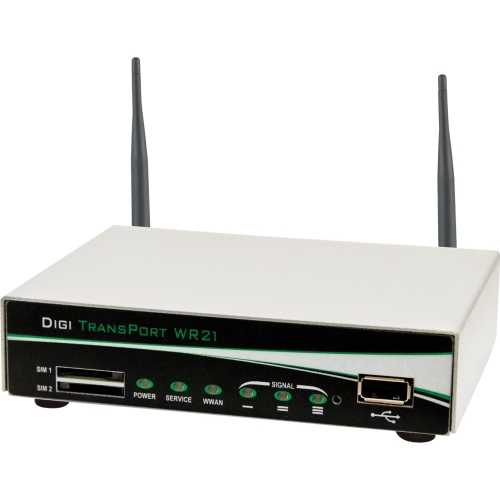 WR21-L21B-DE1-SH Digi International Transport WR21 Router Lte Verizon 700mhz 1enet Rs232 No Wifi Ent Sw (Refurbished)