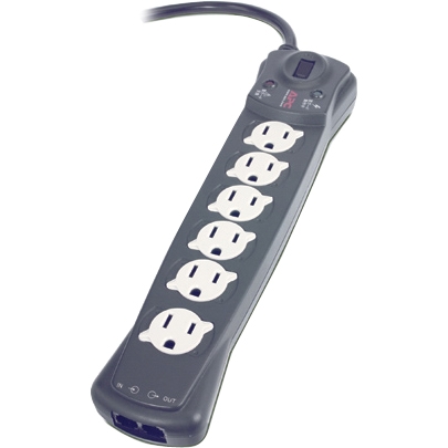 P6N-JP APC SurgeArrest 6-Outlets Surge Suppressor 6 x NEMA 5-15R 510 J 100 V AC Input (Refurbished)