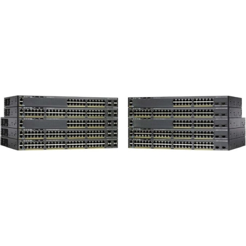 WS-C2960X-48TD-L Cisco Catalyst 2960-X Series 1000Base-T 48x 10/100/1000 PoE+ Ports Switch with 2x SFP+ Uplink Ports (Refurbished)
