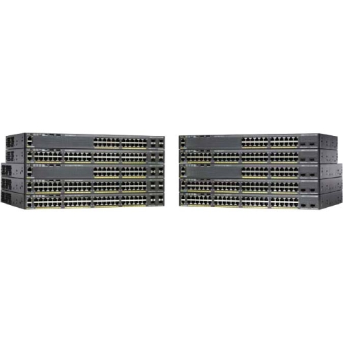 WS-C2960XR-48LPS-I Cisco Catalyst 2960-XR Series 10/100/1000Base-T 48x Gigabit Ethernet Expansion Slot Switch with 4x SFP+ Uplink Ports (Refurbished)