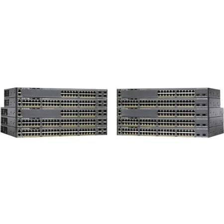 WS-C2960XR-48LPD-I Cisco Catalyst 2960-XR Series 10/100/1000Base-T 48x Gigabit Ethernet Expansion Slot Switch with 2x SFP+ Uplink Ports (Refurbished)