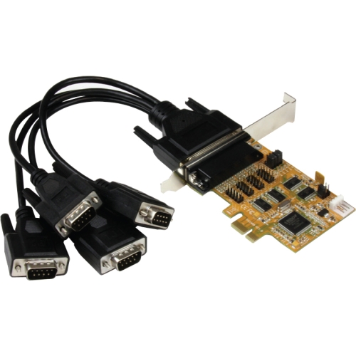 PEX4S553S StarTech Quad Port PCI Express RS-232 Serial Adapter