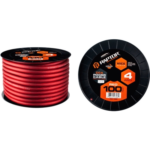 R34-100R Metra Electronics 100ft Red Battery Cable