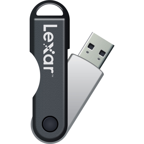 LJDTT16GABNL Lexar 16GB JumpDrive TwistTurn (Silver) 16GB USB 2.0 Silver 1 Pack Capless, LED Light
