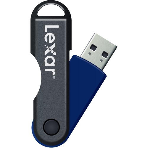 LJDTT8GBABNL Lexar 8GB JumpDrive TwistTurn (Blue) 8GB USB 2.0 Blue 1 Pack Capless, LED Indicator