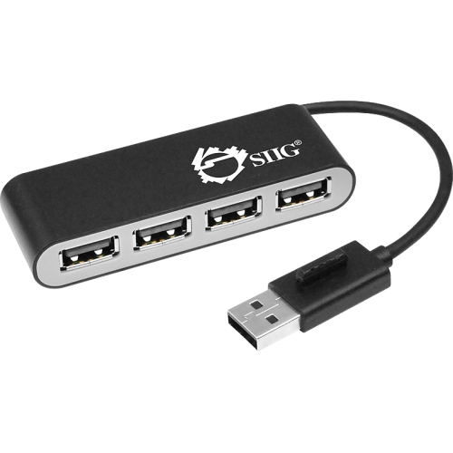 JU-H40911-S1 SIIG USB 2.0 Quad Port Hub