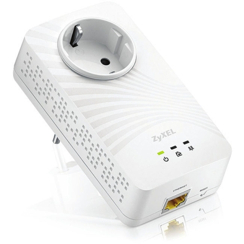 PLA5215 Zyxel Network Powerline 600MBps Pass-thru Ethernet Adapter
