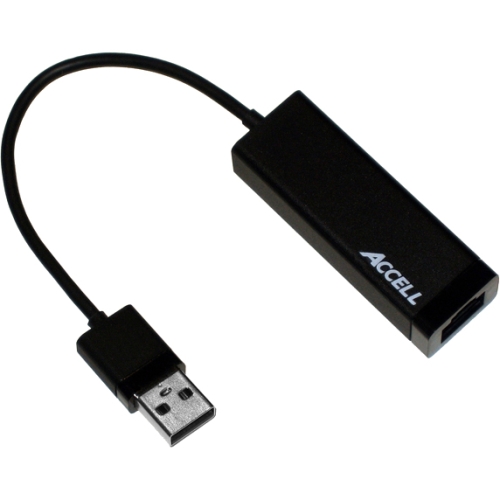 J141B-003B-2 Accell USB 3.0 (A) to Gigabit Ethernet Adapter USB 1 Port(s) 1 x Network (RJ-45) Twisted Pair