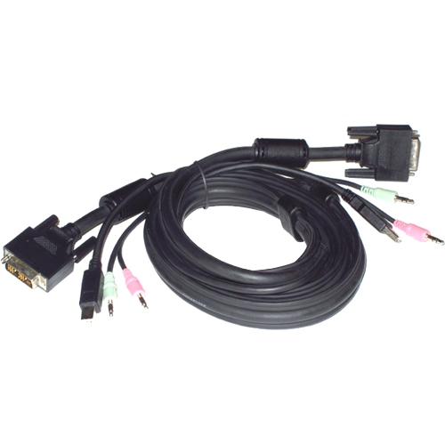 SDU-06A ConnectPRO 6ft 3in1 Dvi-i/usb/audio M/m Cabl W/usb A/b Kvm Cabl 3.5mm Singl
