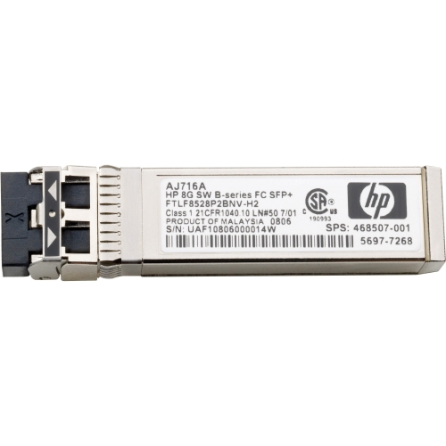 C8R25A HP 10Gbps 10GBase-SW Multi-mode Fiber Short Wave 300m 850nm iSCSI LC Connector SFP+ Transceiver (4-Pack) for MSA 2040 Storage