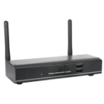 VW-4PHU QVS IEEE 802.11n 54 Mbit/s Wireless Presentation Gateway ISM Band 2 x Antenna(s) 2 x External Antenna(s) 1 x Network (RJ-45) VGA HDMI USB Wall Mountable, Desktop