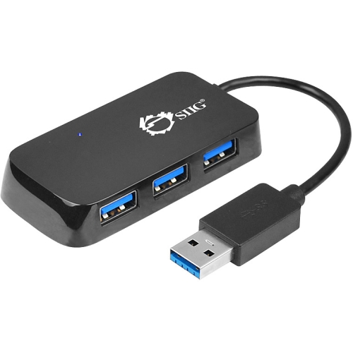 JU-H40A11-S1 SIIG USB 3.0 Quad Port Portable Hub