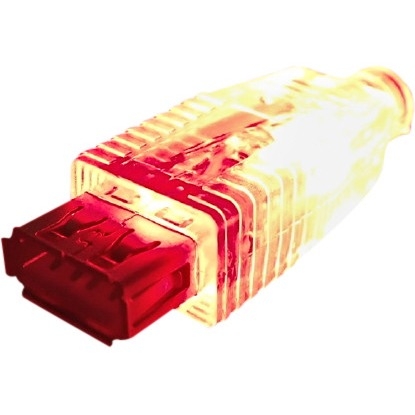 CC2210C-10RDL QVS 10ft Usb A M/f Translucent Cable