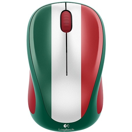 910-004021 Logitech Wireless Mouse M317 Mexico Color Optical Wireless USB Scroll Wheel Mexico Stripe Symmetrical