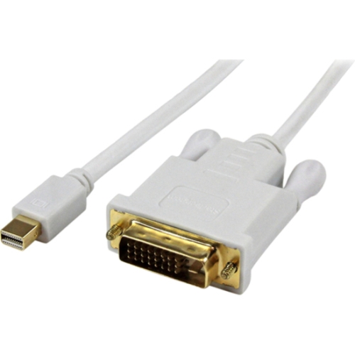 MDP2DVIMM3WS StarTech 3ft Active Mini DisplayPort to DVI Adapter Cable White