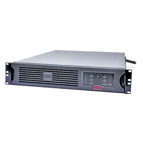 SUA2200RM2U APC Smart-UPS 2200VA 1980W 120V 6 x NEMA 5-15R 2 x NEMA 5-20R DB-9 RS-232/SmartSlot/USB 2U Rack-mountable Line Interactive UPS (Refurbished)