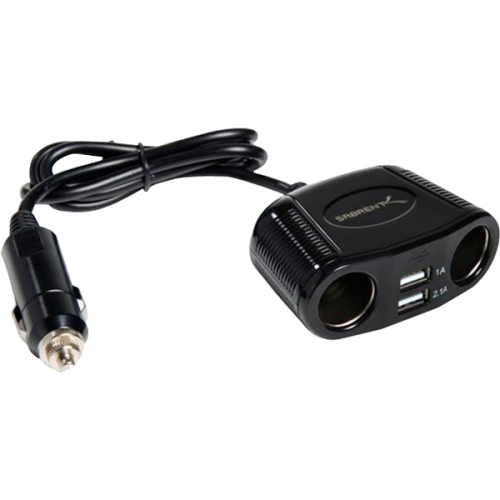 PW-C40U Sabrent 2 USB Plug And 2 Cigrette Lighter Socket Splitter 24 V DC, 12 V DC Input Voltage 5 V DC, 12 V DC, 24 V DC Output Voltage 2.10 A Output Current