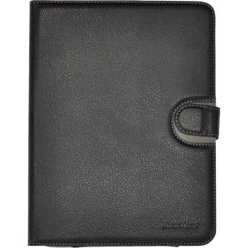UNV2000BLK-8 Gear Head Leather Style Universal Folio 8in Microfiber Interior W Stand
