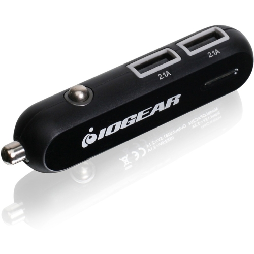 GPAC2U4 Iogear Gearpower Dual Usb 4.2a Car Charger 20 W Output Power 12 V Dc Input Voltage 5 V Dc Output Voltage 4.20 A Output Current