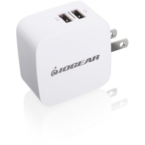 GPAW2U4 Iogear GearPower Dual USB 4.2A (20W) Wall Charger 20 W Output Power 110 V AC, 220 V AC Input Voltage 5 V DC Output Voltage 4.20 A Output Current